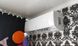 Установка кондиционера ELectrolux Elite в квартире